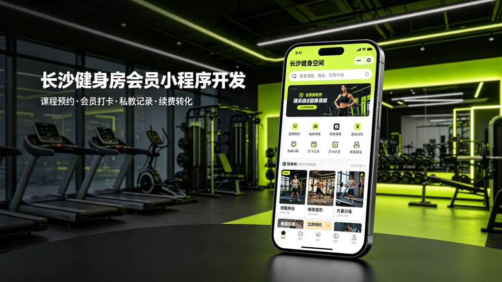 长沙健身房会员小程序开发案例｜健身课程预约打卡