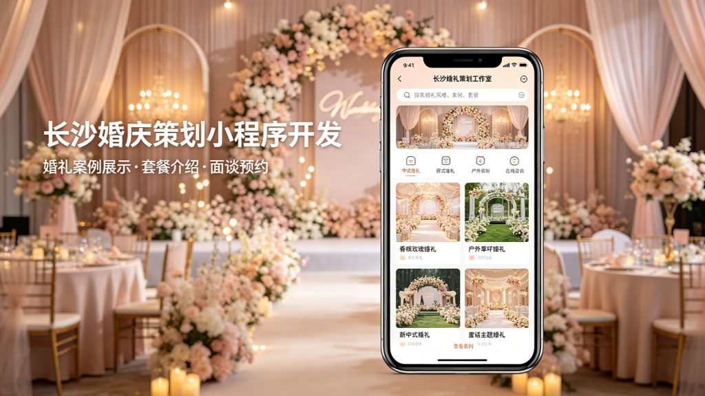 长沙婚庆策划预约小程序开发案例｜婚礼案例展示预约
