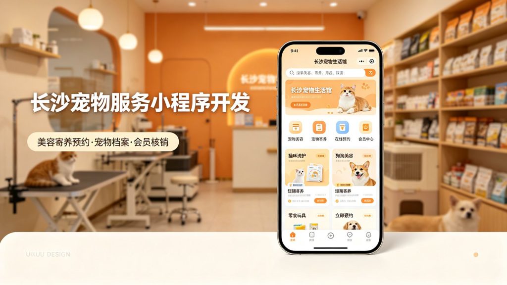 长沙宠物服务小程序开发案例｜宠物美容・寄养・预约管理