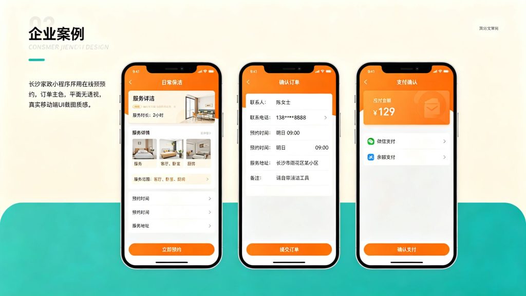 长沙家政到家小程序开发案例｜上门服务预约、派单与客户管理系统
