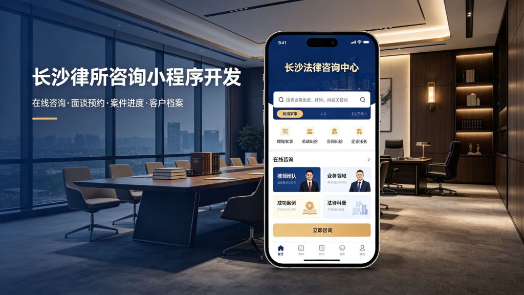 长沙律所咨询小程序开发案例｜法律服务在线预约咨询