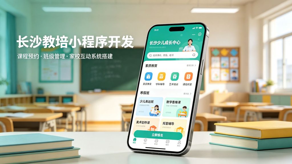 长沙教育培训小程序开发案例｜课程预约、学习管理与家长沟通闭环