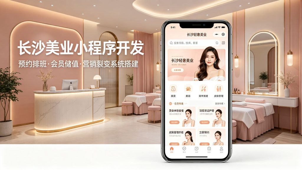 长沙美业预约小程序开发案例｜美容美发门店会员管理小程序搭建
