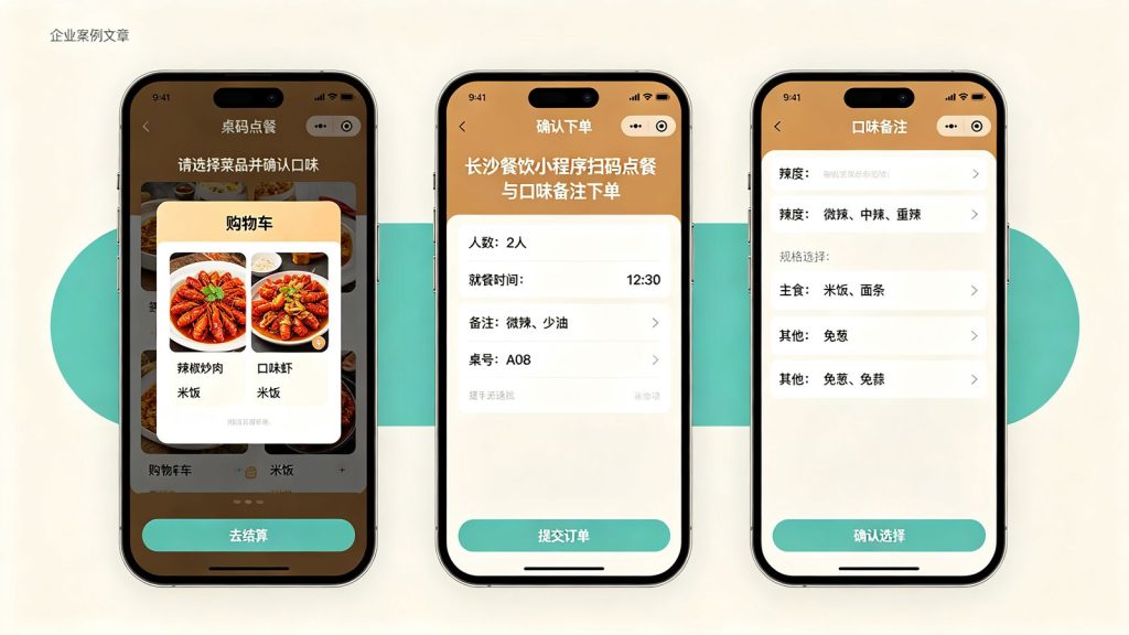长沙餐饮扫码点单小程序开发案例｜餐饮门店私域营销小程序落地